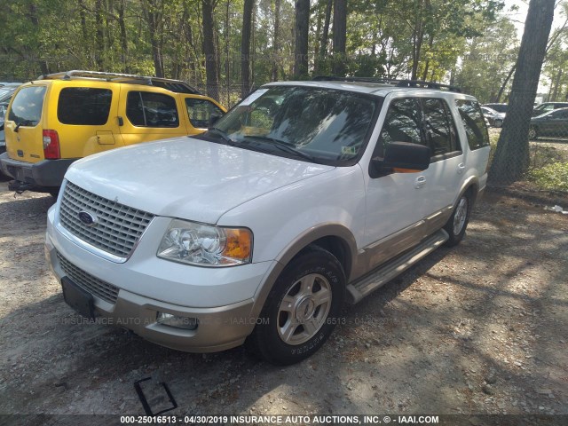 1FMFU18586LA25493 - 2006 FORD EXPEDITION EDDIE BAUER WHITE photo 2