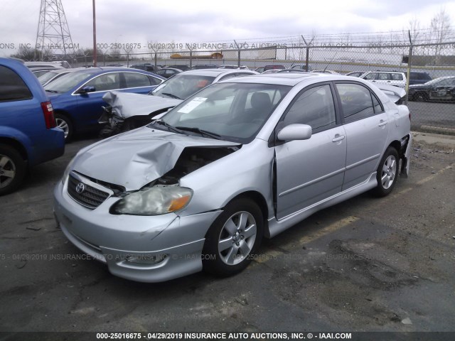 1NXBR30EX5Z546635 - 2005 TOYOTA COROLLA CE/LE/S SILVER photo 2