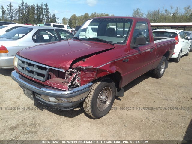 1FTCR10A7RPB64433 - 1994 FORD RANGER RED photo 2