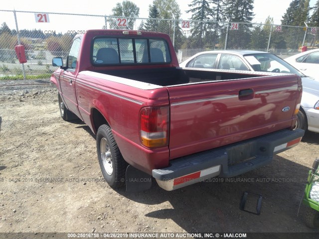 1FTCR10A7RPB64433 - 1994 FORD RANGER RED photo 3