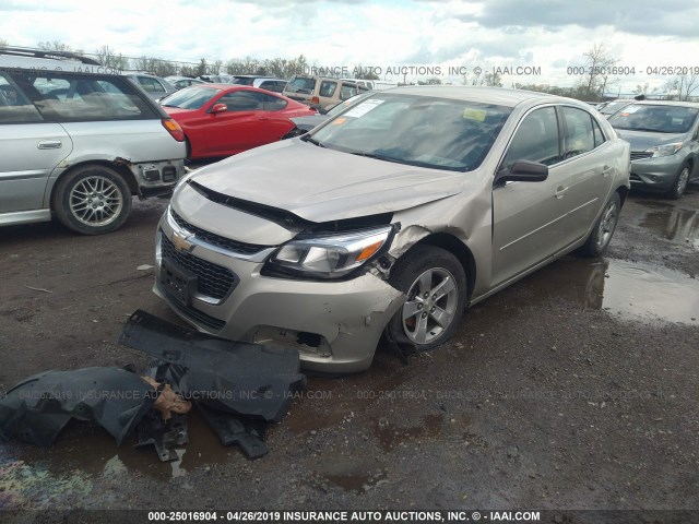 1G11B5SL7FF218437 - 2015 CHEVROLET MALIBU LS GOLD photo 2