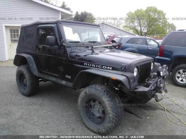 1J4FA69S73P366736 - 2003 JEEP WRANGLER / TJ RUBICON BLACK photo 1