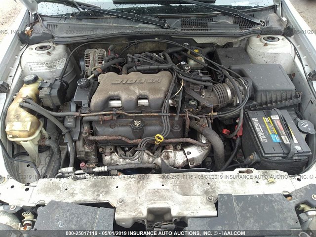 1G1NE52JX3M711804 - 2003 CHEVROLET MALIBU LS SILVER photo 10