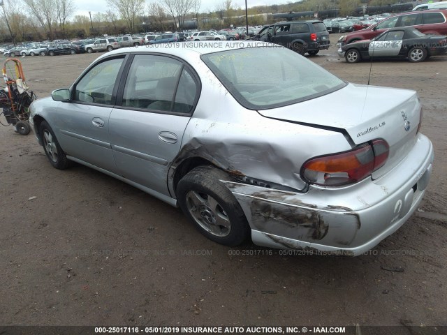1G1NE52JX3M711804 - 2003 CHEVROLET MALIBU LS SILVER photo 3