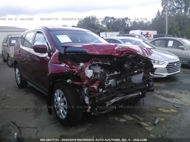 5N1AT2MV6HC841081 - 2017 NISSAN ROGUE SV/SL RED photo 1