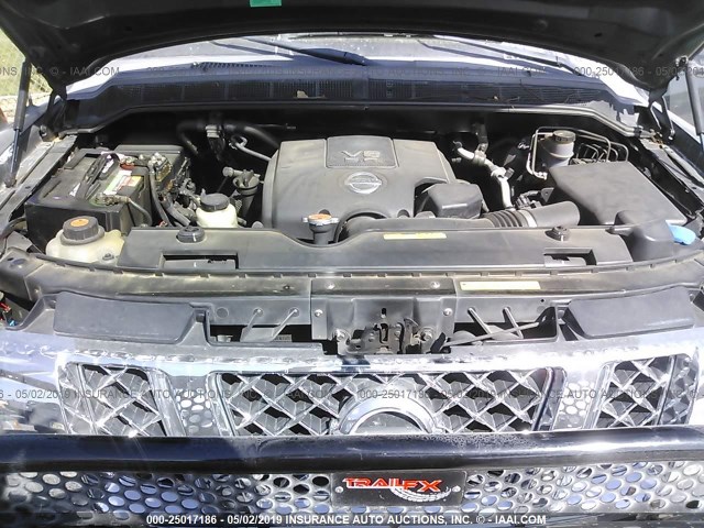 1N6AA07C78N358337 - 2008 NISSAN TITAN XE/SE/LE/PRO-4X GREEN photo 10