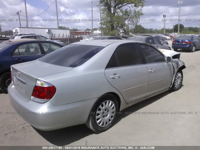 4T1BE32K36U163913 - 2006 TOYOTA CAMRY LE/XLE/SE SILVER photo 4