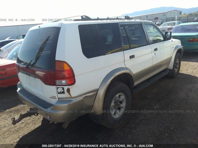 JA4MT31P7WP006829 - 1998 MITSUBISHI MONTERO SPORT LS WHITE photo 4