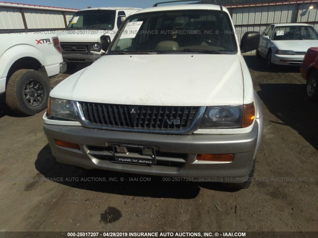 JA4MT31P7WP006829 - 1998 MITSUBISHI MONTERO SPORT LS WHITE photo 6