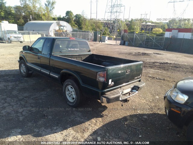 1GCDT19X638167919 - 2003 CHEVROLET S TRUCK S10 GREEN photo 3