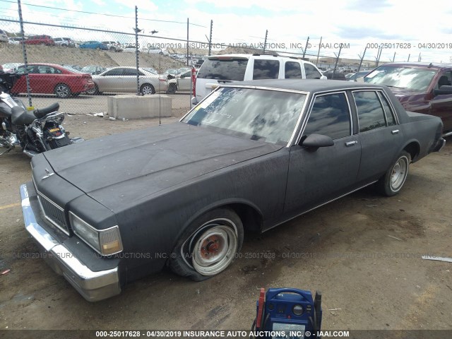 1G1BL51E3KR180475 - 1989 CHEVROLET CAPRICE BLACK photo 2