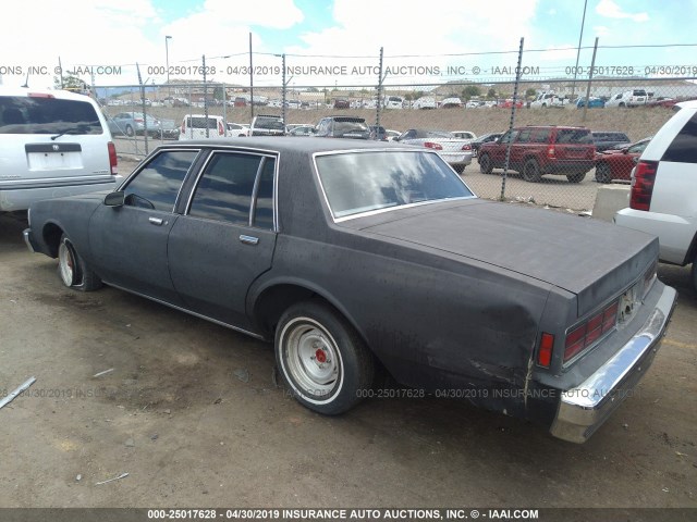 1G1BL51E3KR180475 - 1989 CHEVROLET CAPRICE BLACK photo 3