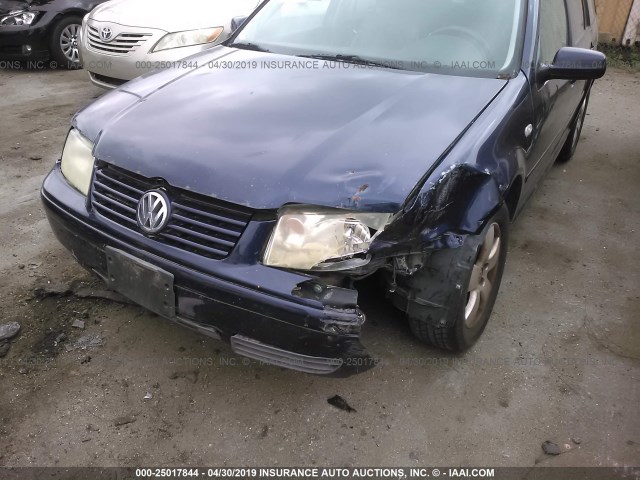 WVWSK61J43W310991 - 2003 VOLKSWAGEN JETTA GLS BLUE photo 6