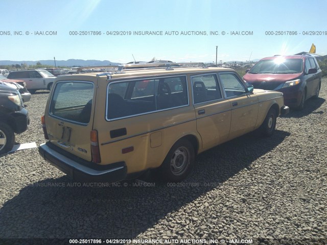 VC24545M1218534 - 1979 VOLVO 245 DL YELLOW photo 4