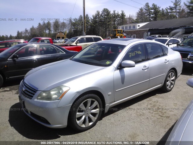 JNKAY01F06M255053 - 2006 INFINITI M35 SPORT SILVER photo 2