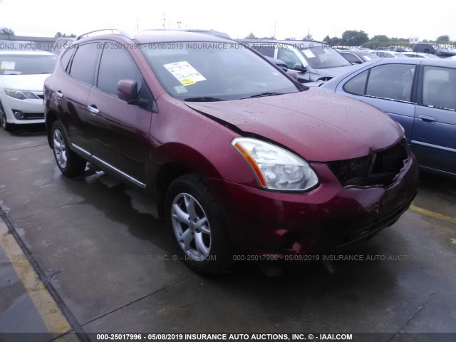 JN8AS5MT8BW164391 - 2011 NISSAN ROGUE RED photo 1