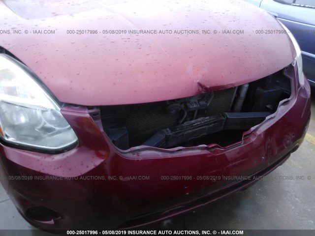 JN8AS5MT8BW164391 - 2011 NISSAN ROGUE RED photo 6