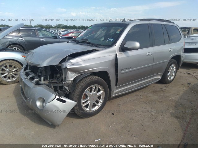 1GKES63M072146564 - 2007 GMC ENVOY DENALI SILVER photo 2