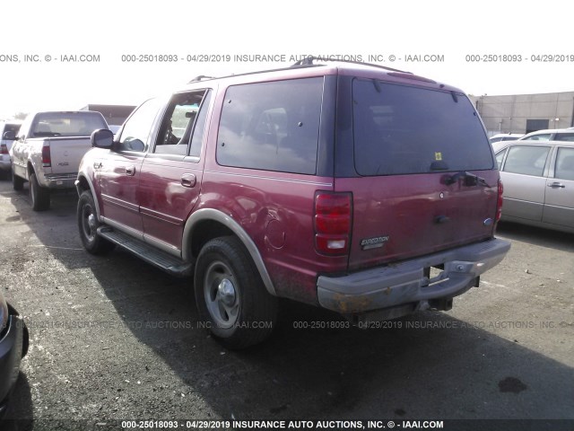 1FMFU18L8VLB52788 - 1997 FORD EXPEDITION RED photo 3