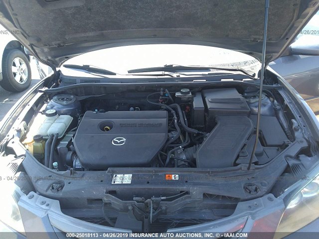 JM1BK324281123311 - 2008 MAZDA 3 S GRAY photo 10