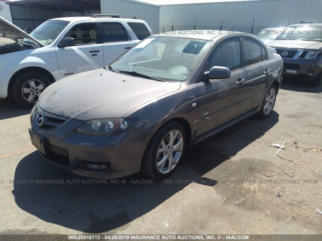 JM1BK324281123311 - 2008 MAZDA 3 S GRAY photo 2