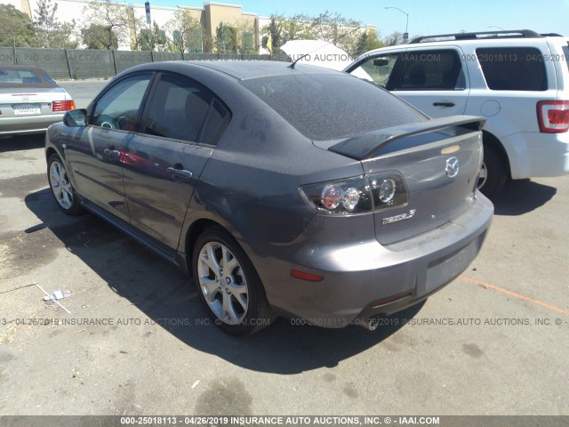 JM1BK324281123311 - 2008 MAZDA 3 S GRAY photo 3