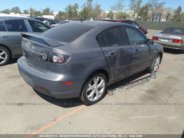 JM1BK324281123311 - 2008 MAZDA 3 S GRAY photo 4