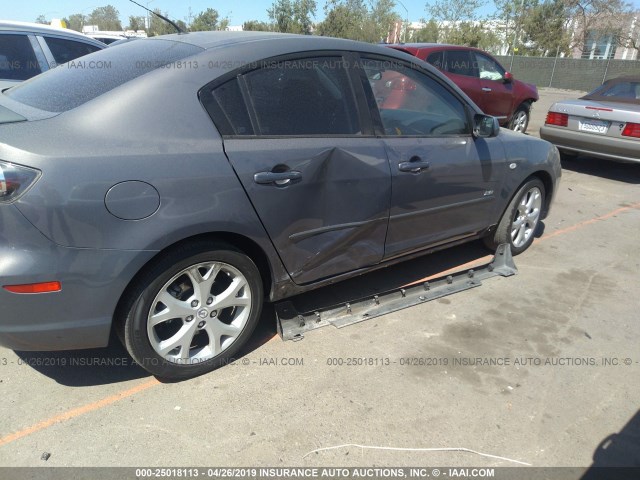 JM1BK324281123311 - 2008 MAZDA 3 S GRAY photo 6