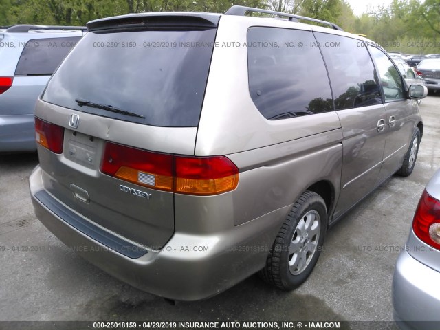 5FNRL18084B017810 - 2004 HONDA ODYSSEY EXL GOLD photo 4