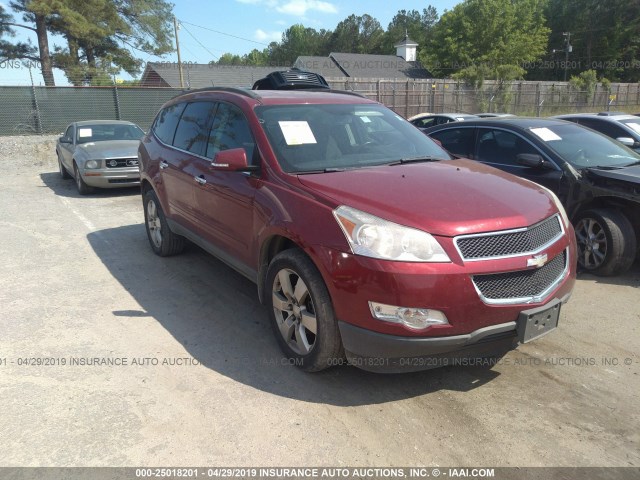 1GNKRGED8BJ103495 - 2011 CHEVROLET TRAVERSE LT BURGUNDY photo 1