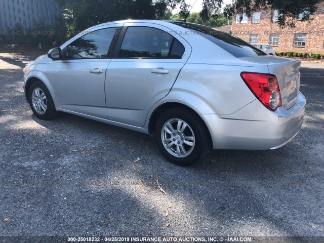 1G1JB5SH3C4154139 - 2012 CHEVROLET SONIC SILVER photo 3