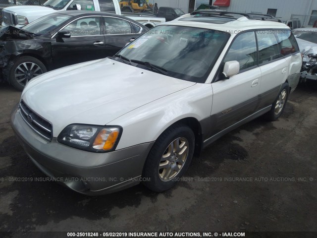 4S3BH686426606446 - 2002 SUBARU LEGACY OUTBACK LIMITED WHITE photo 2