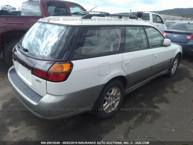 4S3BH686426606446 - 2002 SUBARU LEGACY OUTBACK LIMITED WHITE photo 4