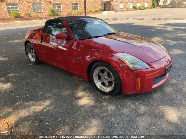 JN1AZ36A35M759787 - 2005 NISSAN 350Z RED photo 1