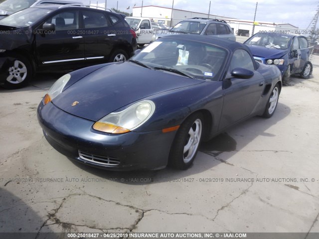 WP0CA2985YU623715 - 2000 PORSCHE BOXSTER BLUE photo 2