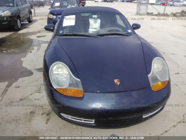 WP0CA2985YU623715 - 2000 PORSCHE BOXSTER BLUE photo 6