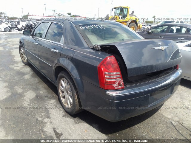 2C3KA63H67H684976 - 2007 CHRYSLER 300C BLUE photo 3