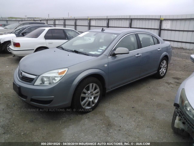 1G8ZV57B69F156433 - 2009 SATURN AURA XR Light Blue photo 2