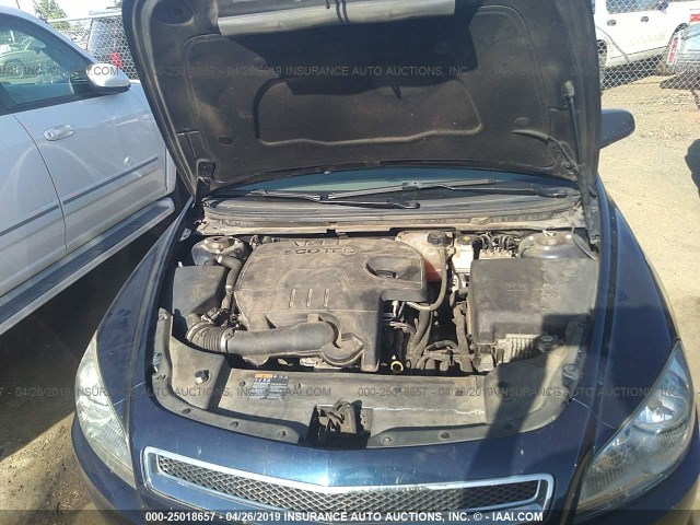 1G1ZB5E19BF208533 - 2011 CHEVROLET MALIBU LS BLUE photo 10