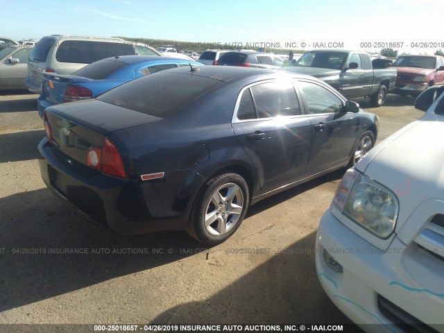 1G1ZB5E19BF208533 - 2011 CHEVROLET MALIBU LS BLUE photo 4