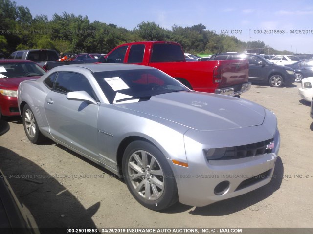 2G1FE1E32C9159514 - 2012 CHEVROLET CAMARO LS SILVER photo 1