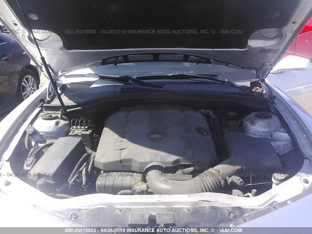 2G1FE1E32C9159514 - 2012 CHEVROLET CAMARO LS SILVER photo 10