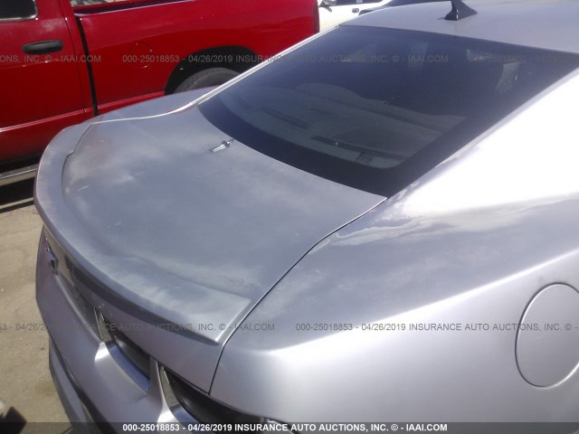 2G1FE1E32C9159514 - 2012 CHEVROLET CAMARO LS SILVER photo 6