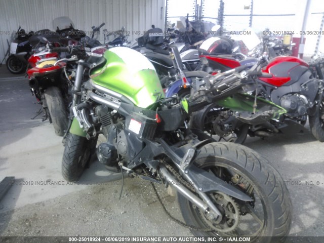 JKAEXEE18CDA05392 - 2012 KAWASAKI EX650 EC GREEN photo 3