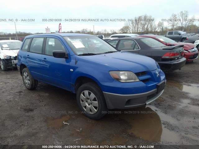 JA4LX31G33U118623 - 2003 MITSUBISHI OUTLANDER LS BLUE photo 1