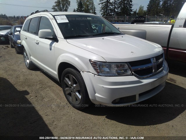 3D4GG57V09T503426 - 2009 DODGE JOURNEY SXT WHITE photo 1