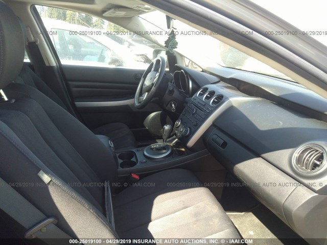 JM3ER2WM6A0327447 - 2010 MAZDA CX-7 SILVER photo 5