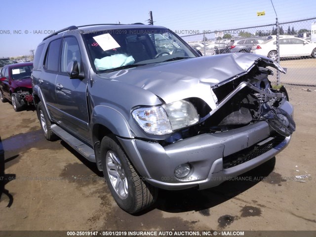 5TDBT44A24S207406 - 2004 TOYOTA SEQUOIA SR5 SILVER photo 1