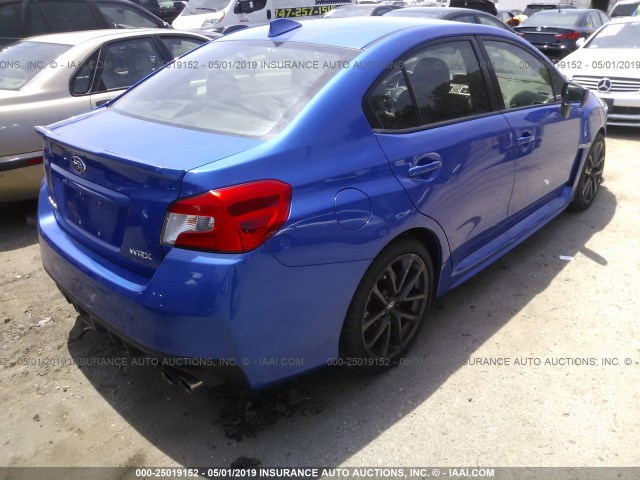 JF1VA1F63K8818434 - 2019 SUBARU WRX LIMITED BLUE photo 4