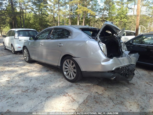 1LNHL9DR8AG609610 - 2010 LINCOLN MKS SILVER photo 3